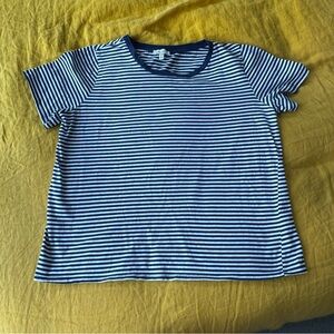 Ella Moss Striped Navy and White t shirt. NWOT